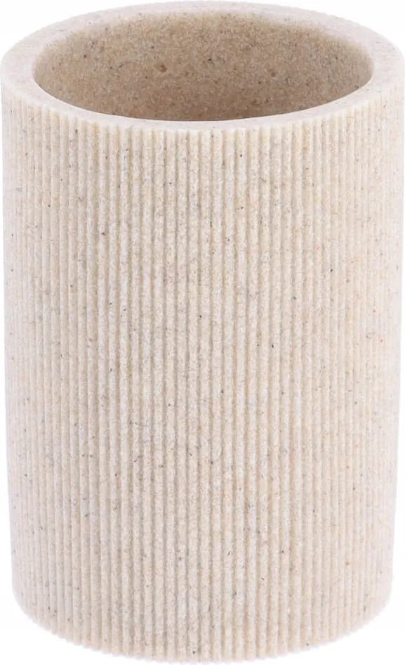 Fürdőszobai fogkefetartó bögre, kerek