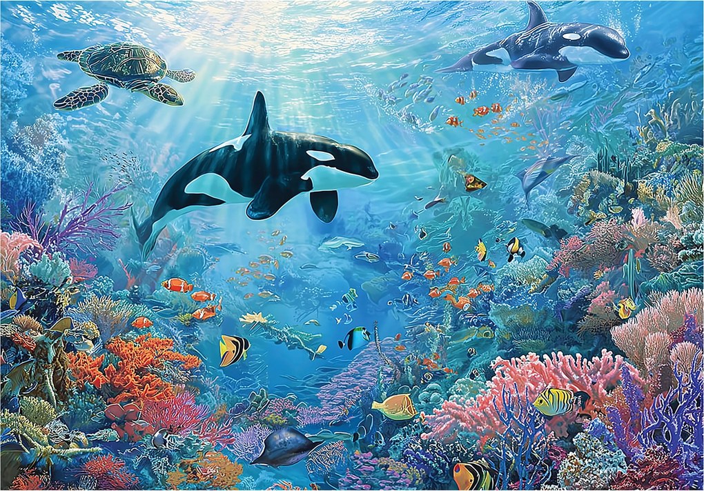 Gyerek Fotótapéta Óceán Korallzátony Teknősök Gyerek Tapéta 150x105