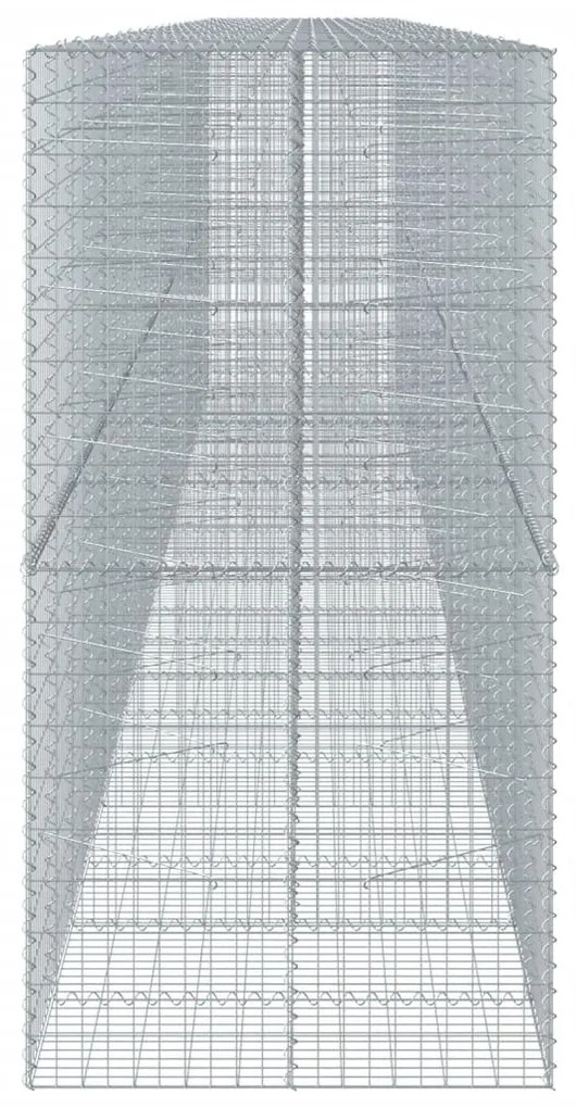 horganyzott vas gabion kosár fedéllel 1050 x 100 x 200 cm