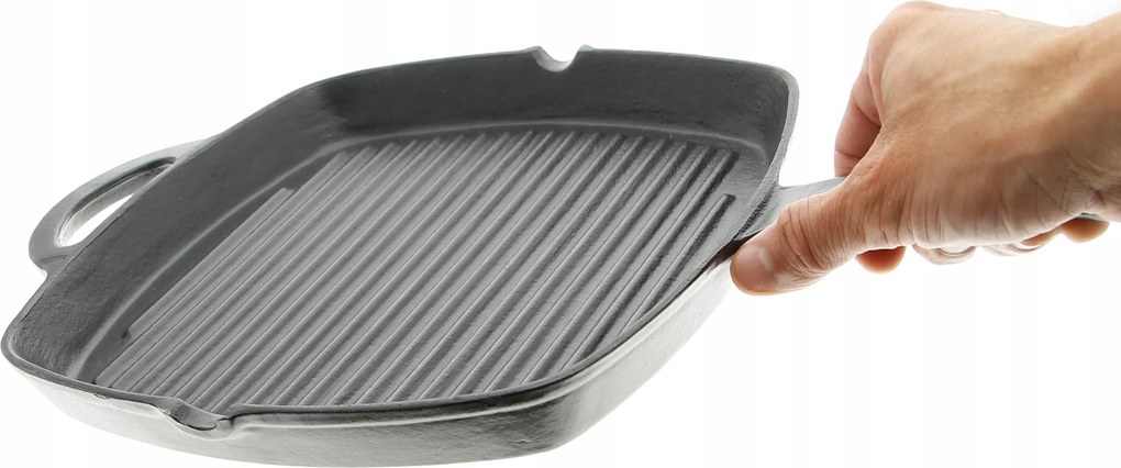 Öntöttvas Grill Serpenyő Grillezés Sütés Párolás Öntöttvas Öntvény