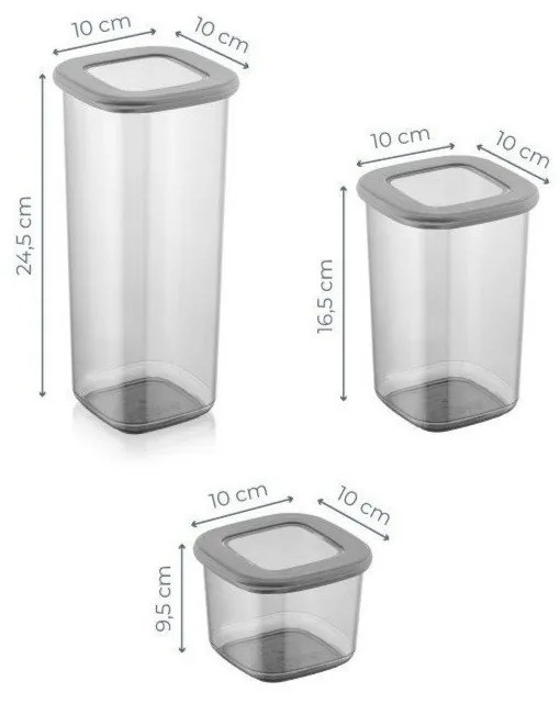 Élelmiszertartó doboz szett 24 db-os Fresco – Hermia