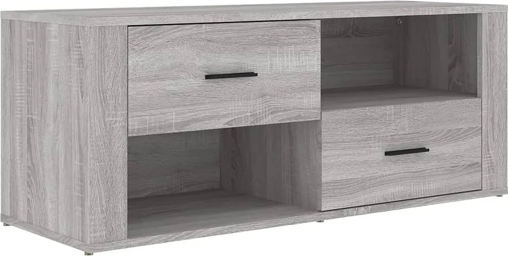 vidaXL szürke sonoma színű szerelt fa TV-szekrény 100 x 35 x 40 cm