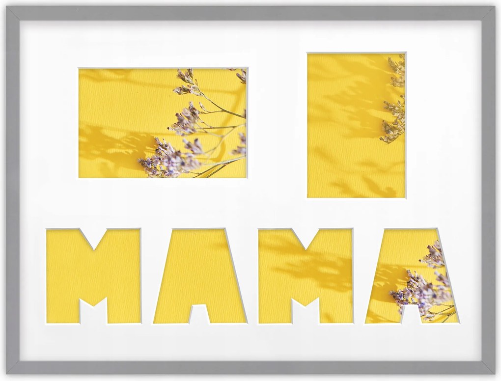 Anyák napi ajándék keret Szürke 6 kép 30x40 cm