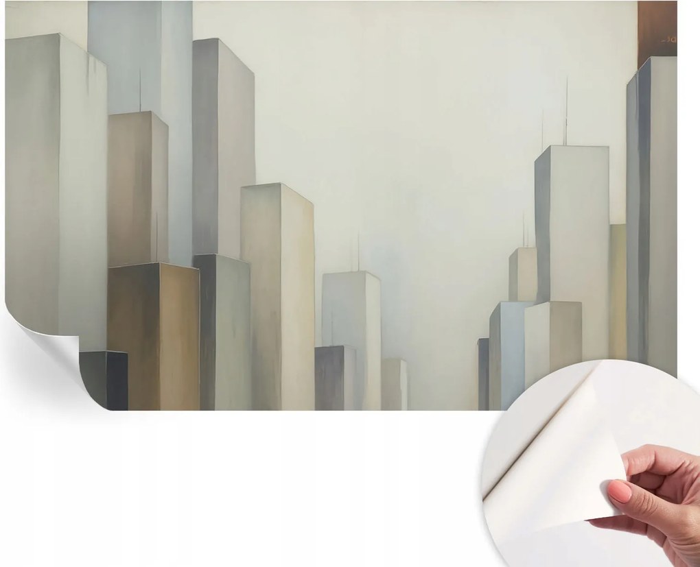 Fotótapéta Öntapadós tapéta a szobába Városi felhőkarcolók 416x254 cm