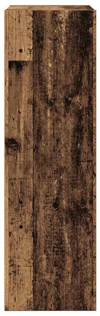 Régi fa szerelt fa könyv-/tálalószekrény 66 x 30 x 98 cm