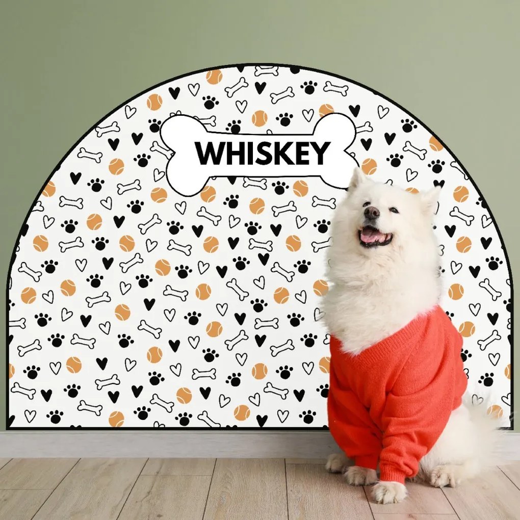 PIPPER. Védő textil falmatrica – Ív – Labdácskák Méret: 83x60cm, Indíték: névvel