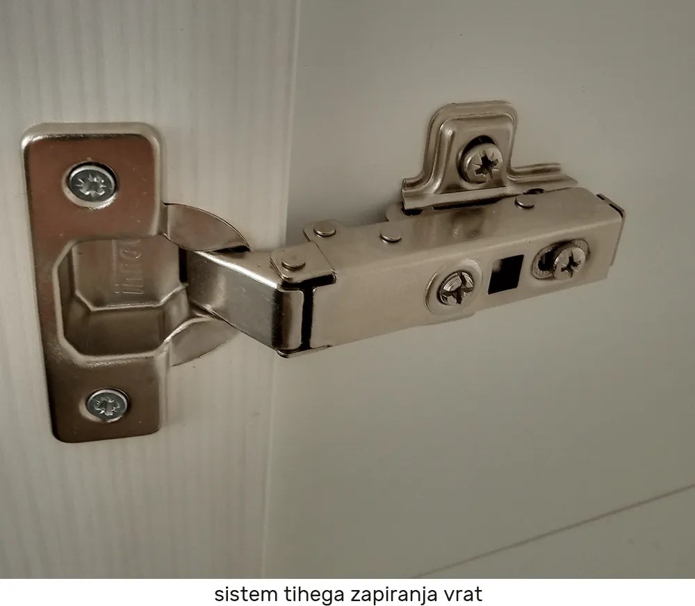 Hűtőgép szekrény, fehér/sosna andersen, balos, PROVANCE D60R