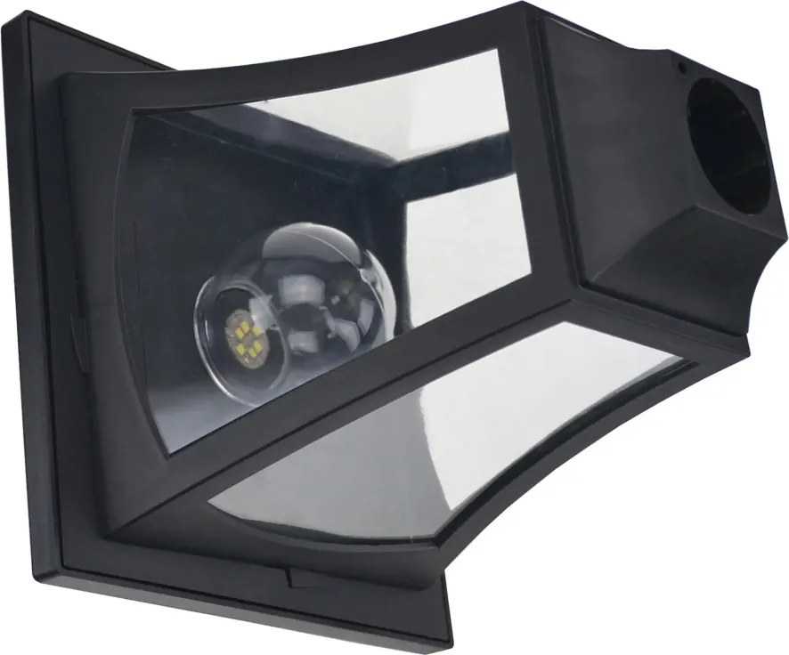 Outsunny napelemes kerti lámpa 3 izzóval, rozsdamentes acél rúddal, 120 lumenes LED, 51,5x47x182,5cm, fekete