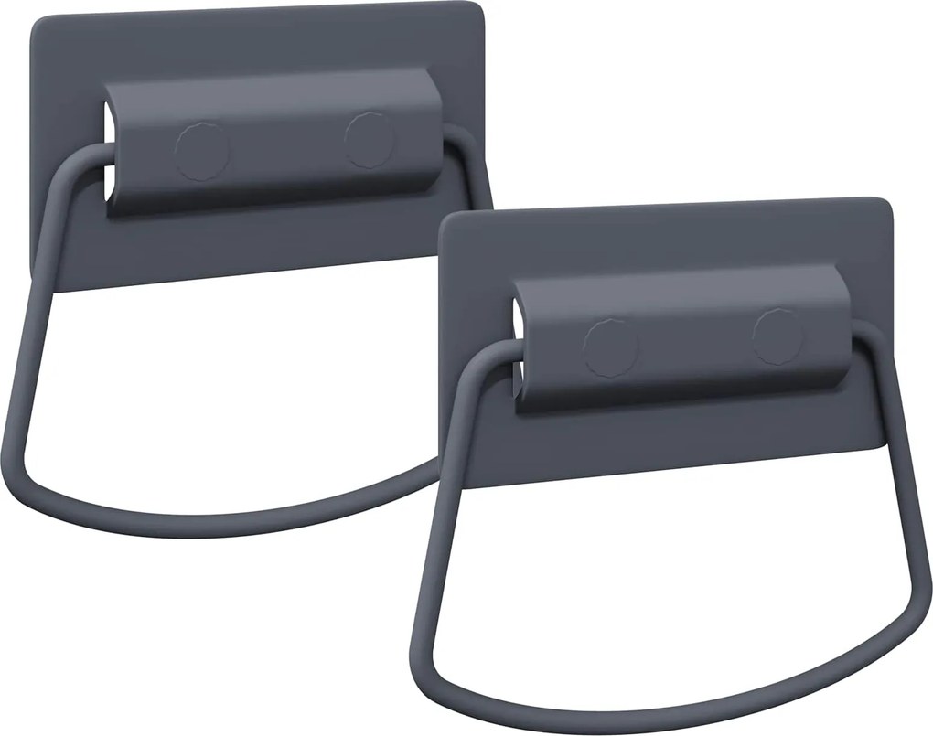 vidaXL Szekrény Fogantyúk 2 pcs Antracit 85 x 45 mm Fém