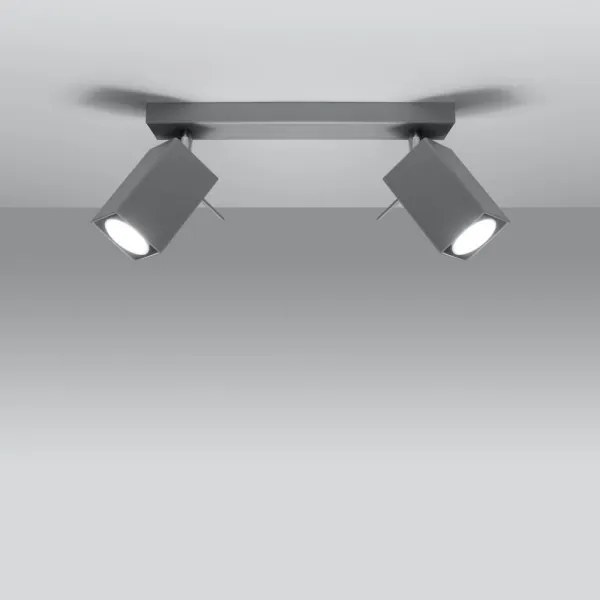 Sollux SL.0456 - MERIDA 2xGU10/40W/230V szürke spotlámpa