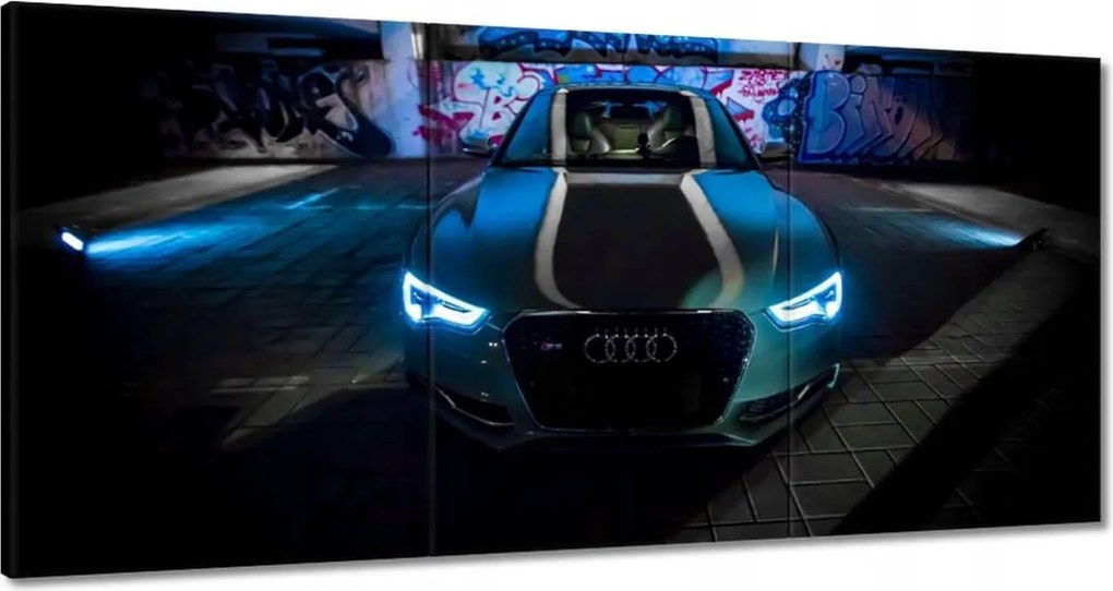 Vászonkép 60x30 Audi a mélygarázsban éjszaka