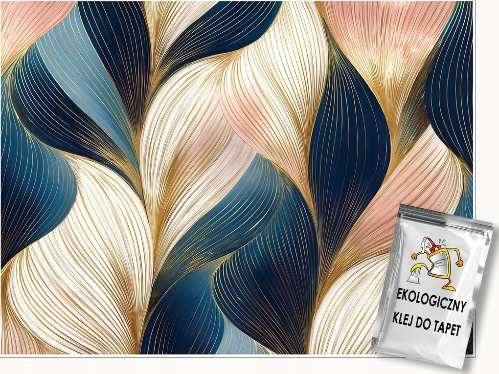 Fotótapéta Art Deco Absztrakt Arany Falra Hálószoba Nappali 400x280