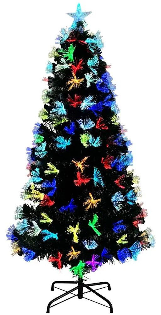 Mű karácsonyfa dekoratív vonós lámpákkal Zöld 120 cm PVC