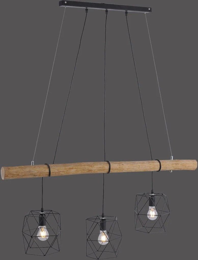 Paul Neuhaus loft függeszték edgar fekete fa pln15503-18