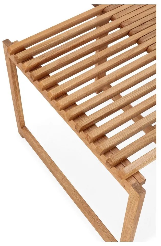 Natúr színű tölgyfa dohányzóasztal 60x70 cm Unai – MOME