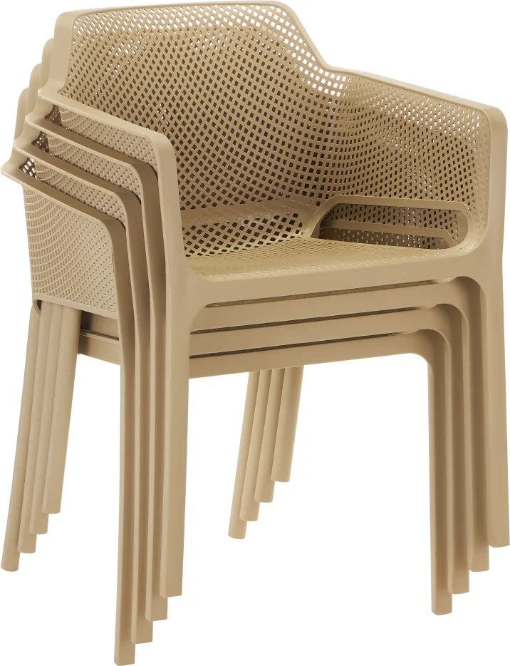 Rakásolható szék, szürkésbarna Taupe, LAVTON