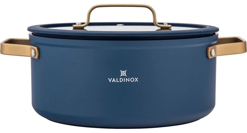 Valdinox Giovanni lábas, fedővel 24 cm, 5,0 l, 5 l