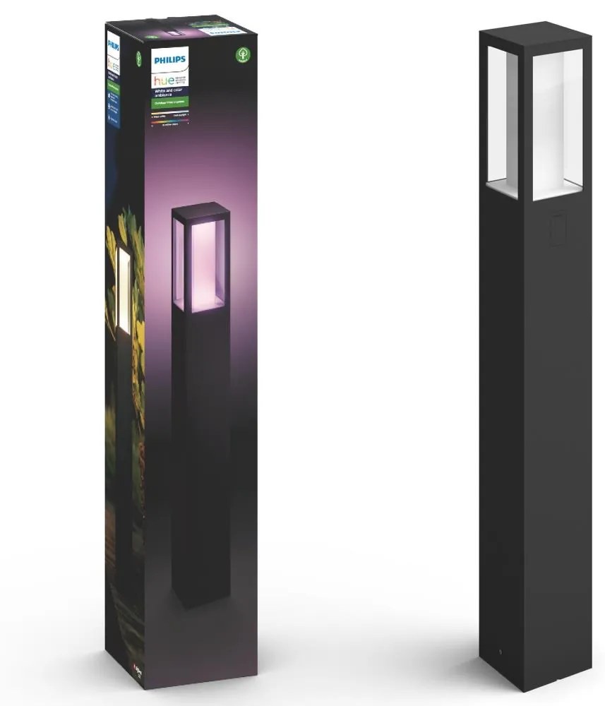 Philips 17432/30/P7 - LED RGB Kültéri lámpa Hue IMPRESS 2xLED/8W/230V IP44