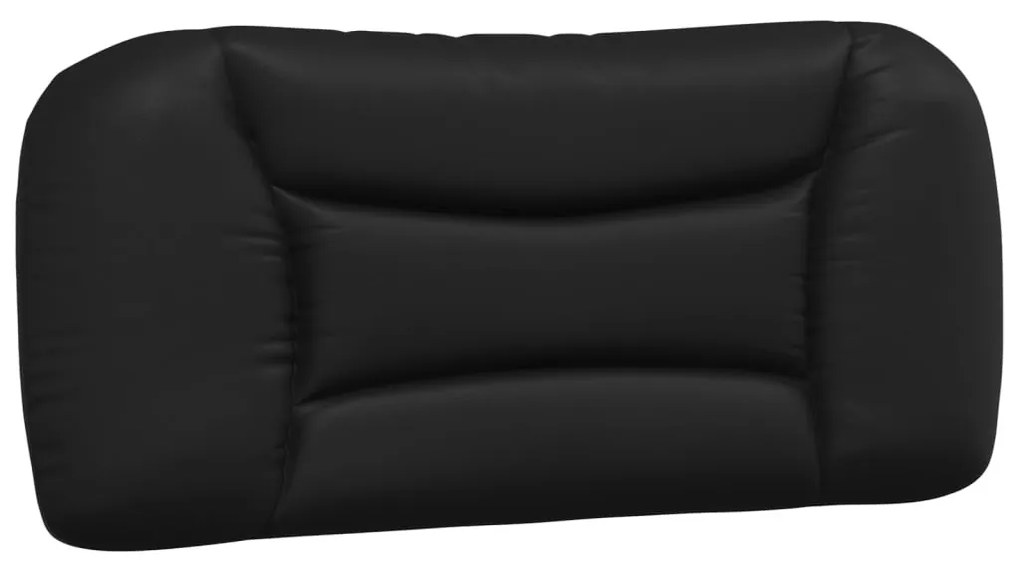 fekete műbőr fejtámla párna 90 cm