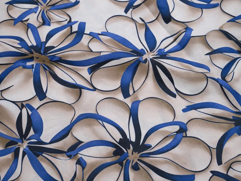 Mikroszálas ágynemű FLORVINA bézs Ágyneműhuzat mérete: 2 db 70 x 90 cm | 200 x 220 cm