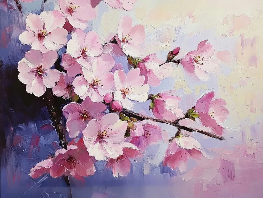 Vászonkép Canvas Természet Fa Virágok Cseresznye Sakura 100x75