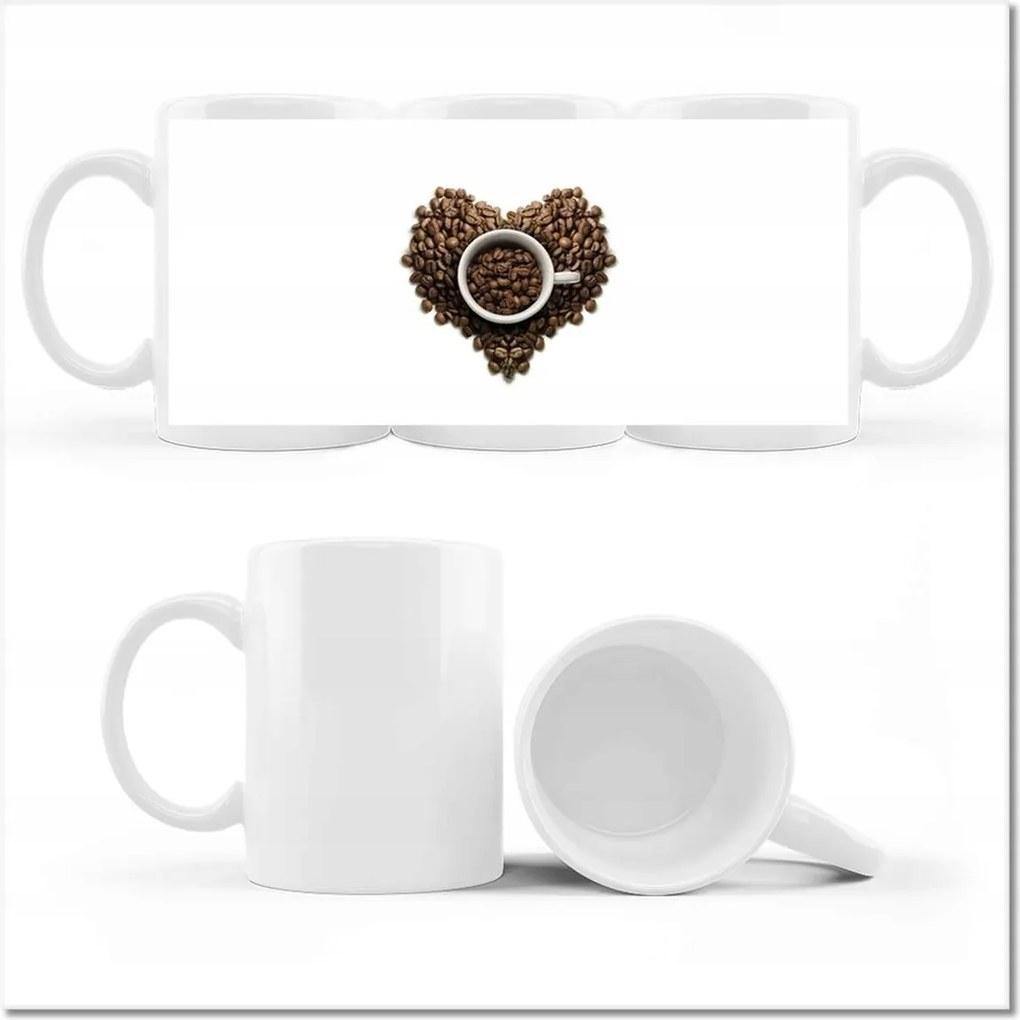 Fotó bögre Kávé szív