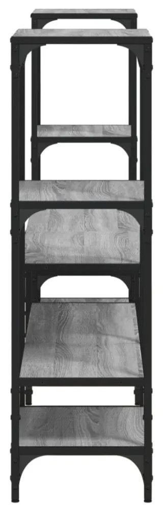 szürke sonoma színű szerelt fa TV-szekrény 206,5x28,5x95 cm