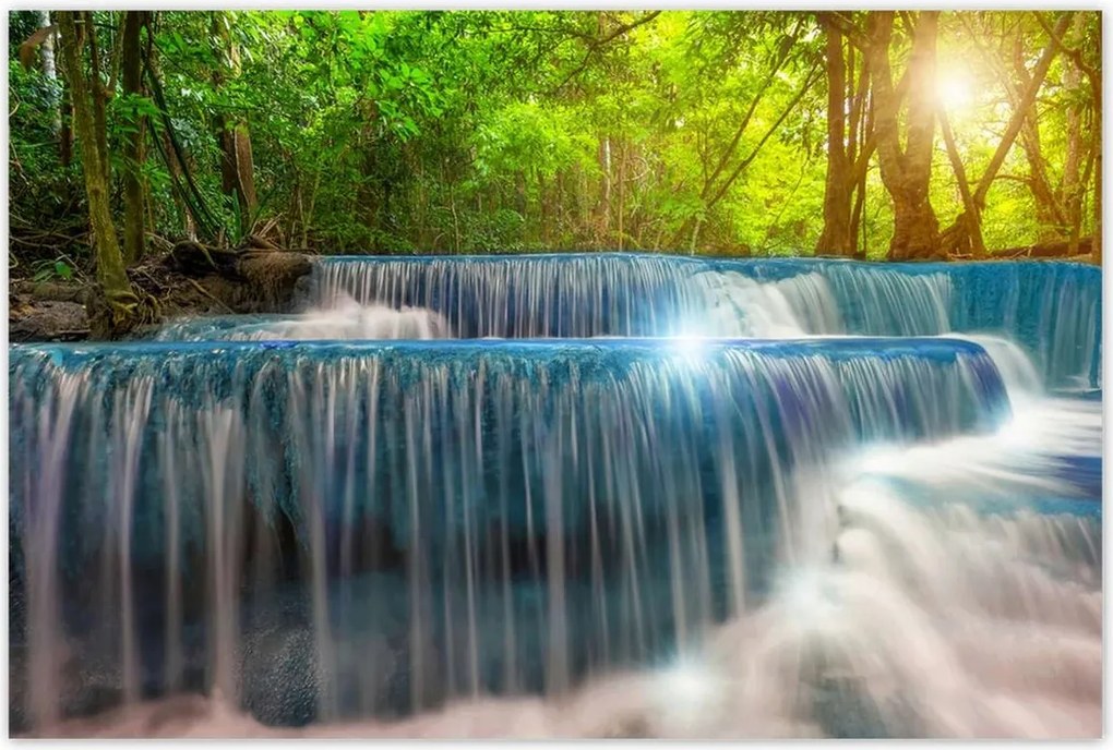 Poszterek 120x80 Trópusok Tájkép Kaszkád