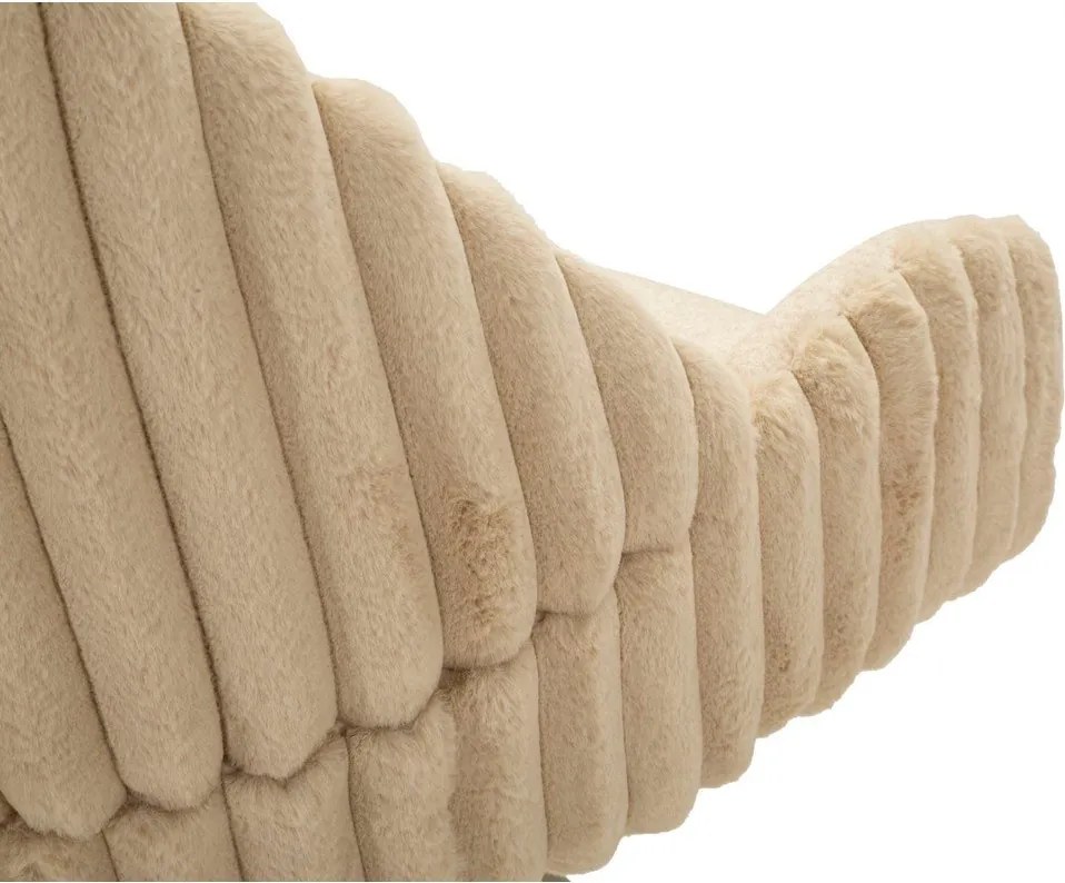 Krémszínű kárpitozott karfás étkezőfotel szett 2 db-os Stockholm – Mauro Ferretti