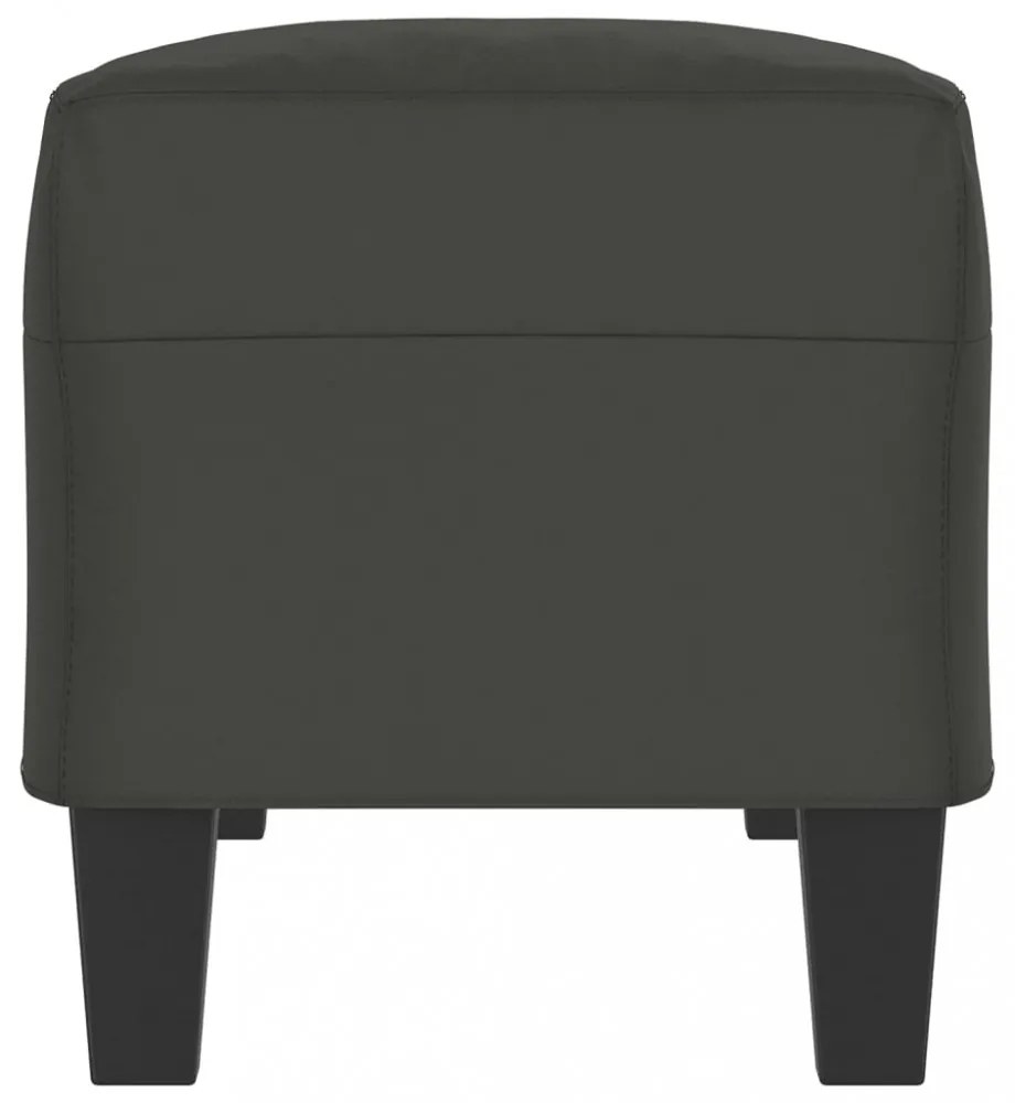 vidaXL sötétszürke mikroszálas szövet pad 100x35x41 cm