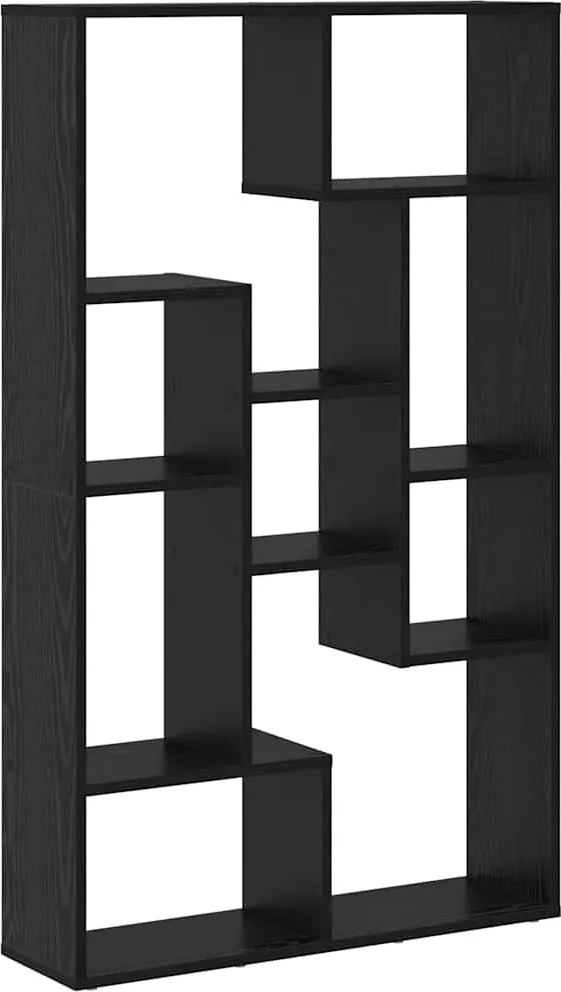 vidaXL Könyvespolc Fekete tölgy 72 x 20 x 102,5 cm Faanyag