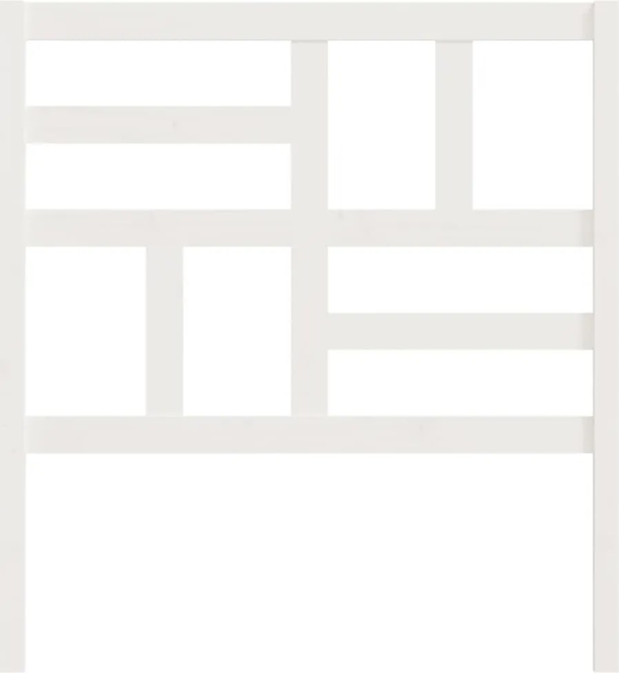 fehér tömör fenyőfa ágyfejtámla 106x4x104 cm