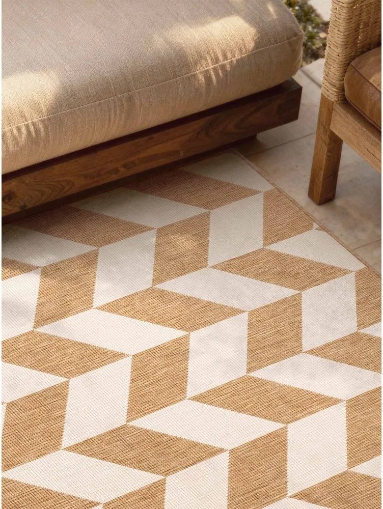 Krémszínű-natúr színű kültéri-beltéri szőnyeg 160x230 cm Haringey Terrick – Ted Baker