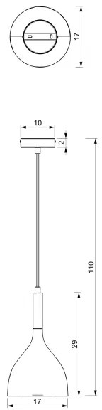 Csillár zsinóron NOAK WOOD 1xE27/60W/230V