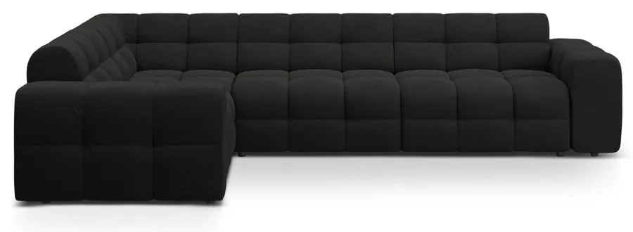 Fekete sarokkanapé (bal oldali-L alakú) Kendal – Micadoni