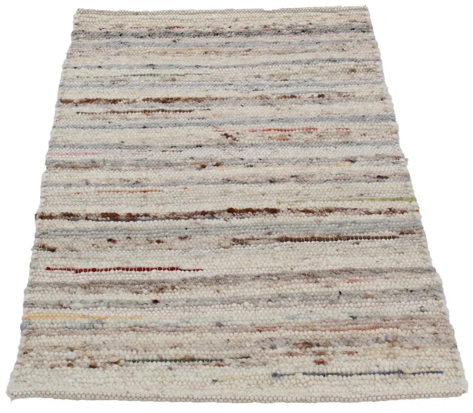 Vastag gyapjú szőnyeg Rustic 71x131 szövött modern szőnyeg