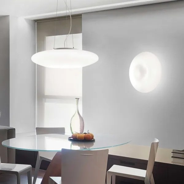 Ideal Lux - GLORY kábeles csillár, 3x E27/60W/230V, átm. 50 cm, fehér