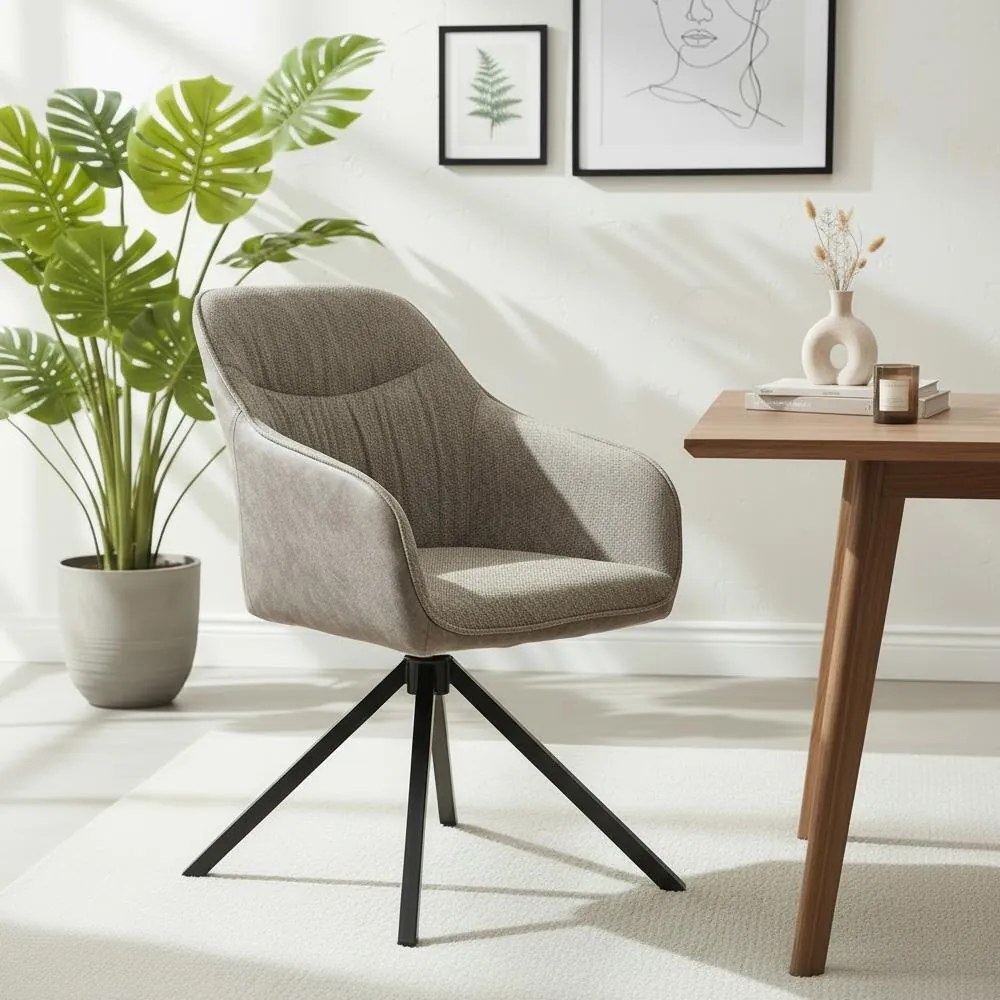 Avenberg LARO Étkezőszék szett - 2db, forgó, szürke