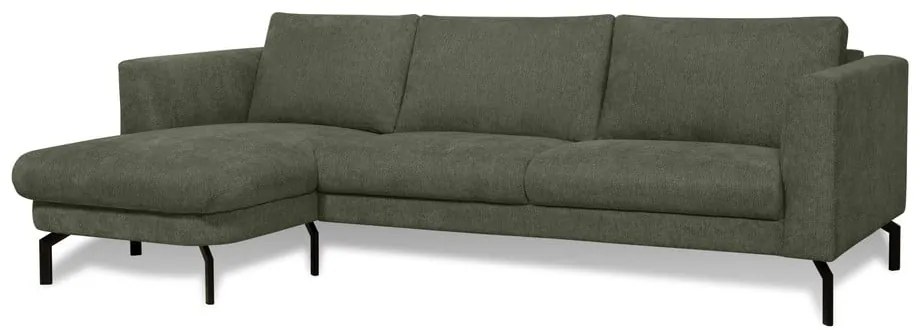 Sötétzöld sarokkanapé (bal oldali) Gomero – Scandic