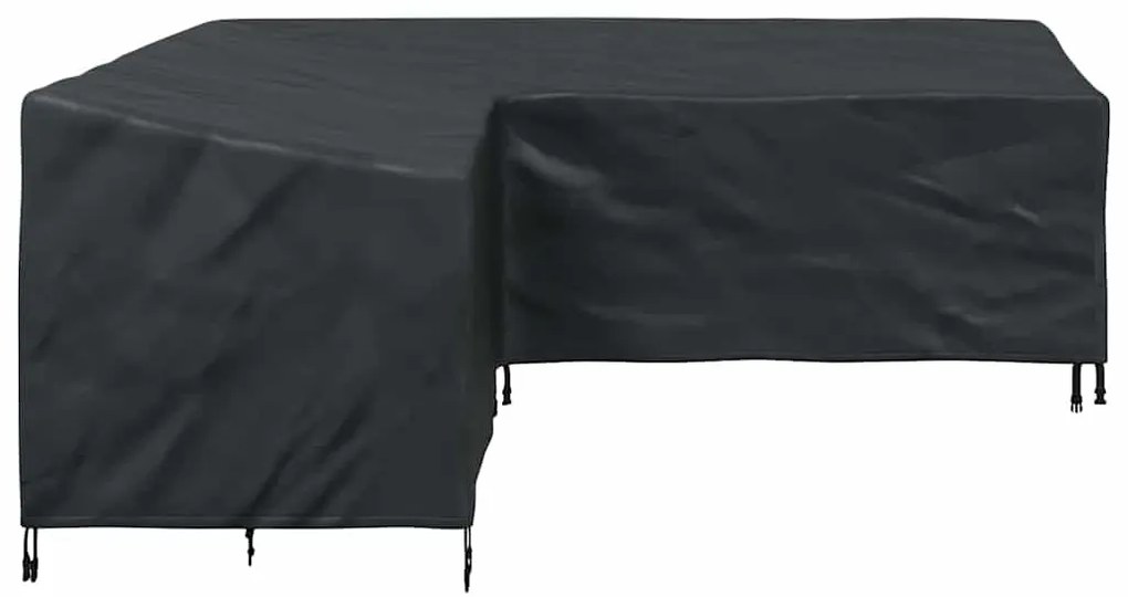 Kültéri bútorhuzat Fekete 220 x 220 x 80 cm 210D Oxford Szövet