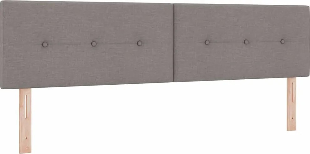 vidaXL LED ágytámla LED -es lámpákkal Tópszínű 180 cm Poliészter