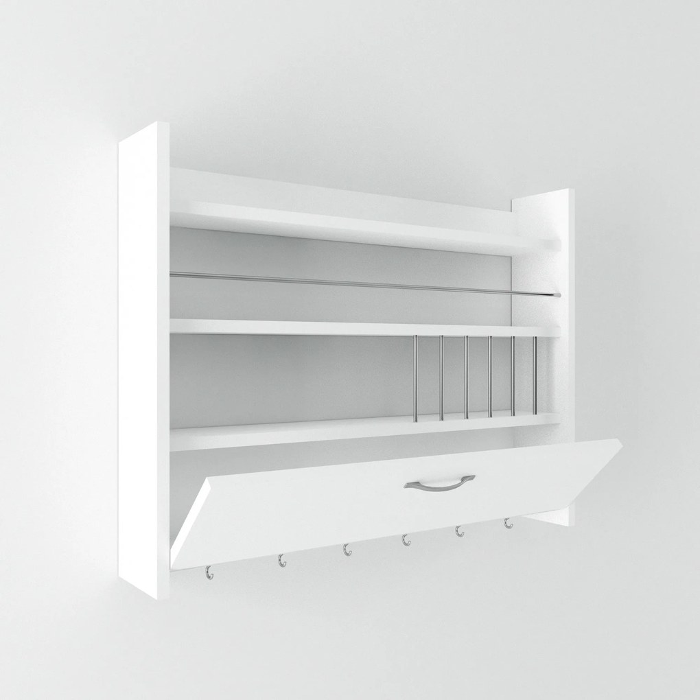 Konyhai polc Knott - White