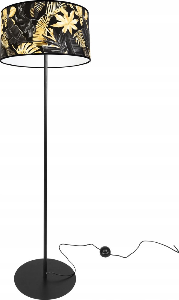 Álló Lámpa Elegáns Lámpabúra Arany Led Virágok