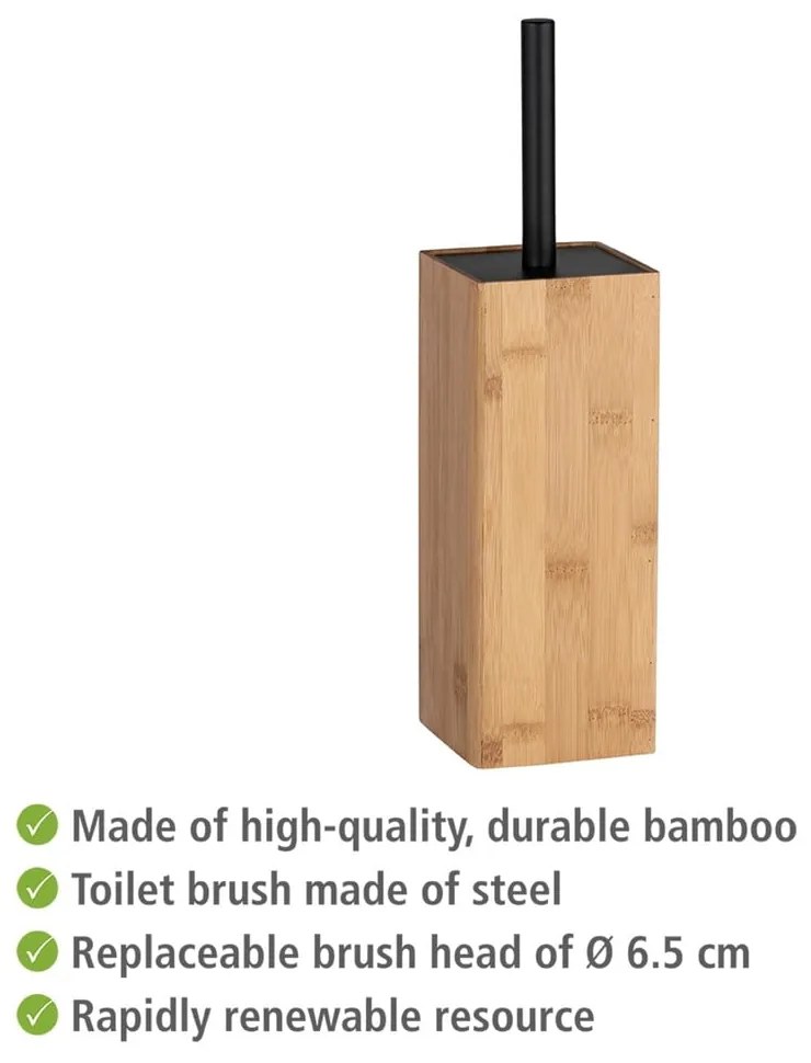 Padua bambusz WC-kefe tartó - Wenko
