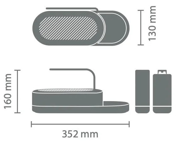 Fehér műanyag mosogatóeszköz tartó SinkStyle – Brabantia