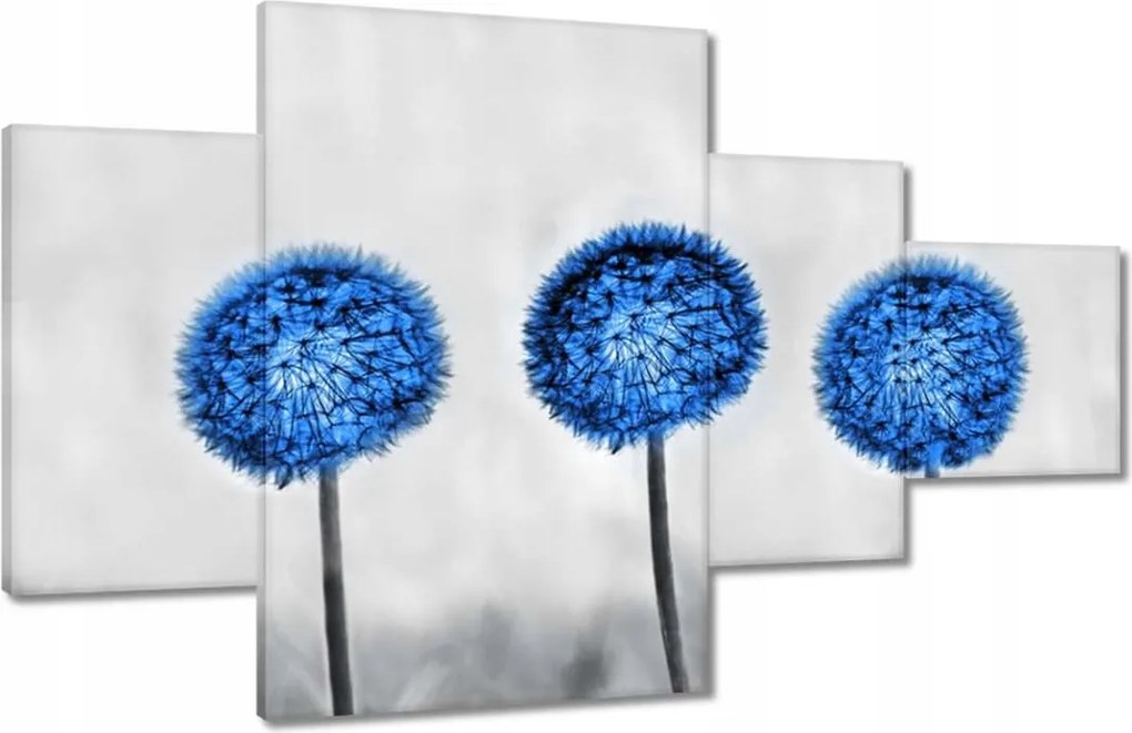 Vászonkép 130x80 Kék pitypangok