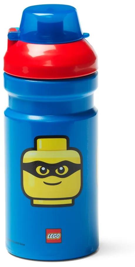 Iconic kék kulacs piros kupakkal, 390 ml - LEGO®
