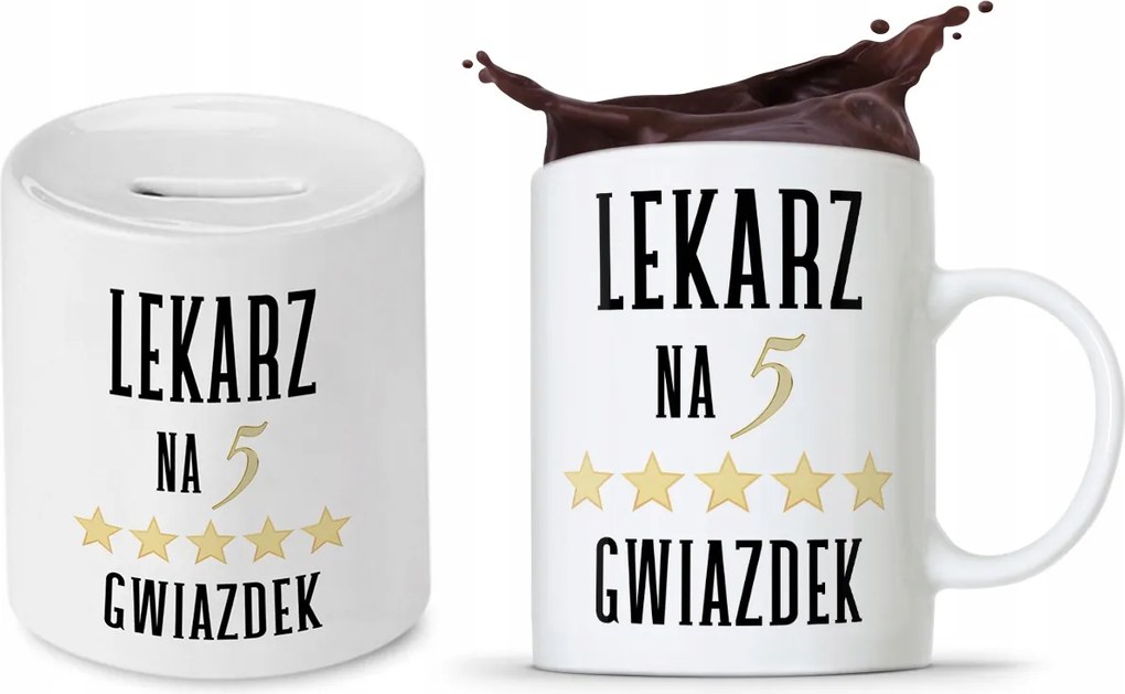 Orvos Doktor Szett Bögre Persely fényképes nyomtatással