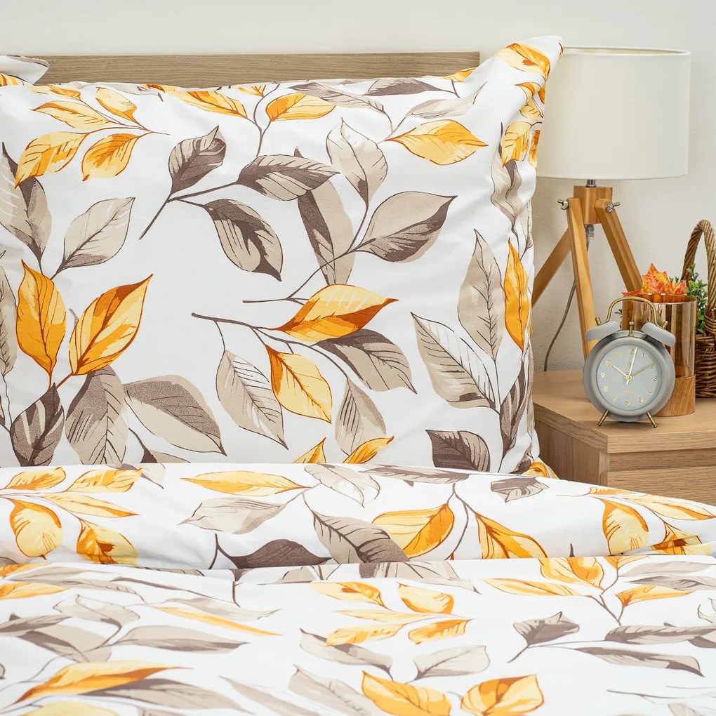 4Home Autumn Leaves pamut ágyneműhuzat, 140 x 200 cm, 70 x 90 cm
