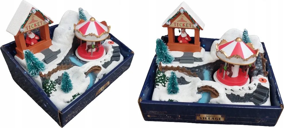 Magic Village karácsonyi LED-es dallam jelenet